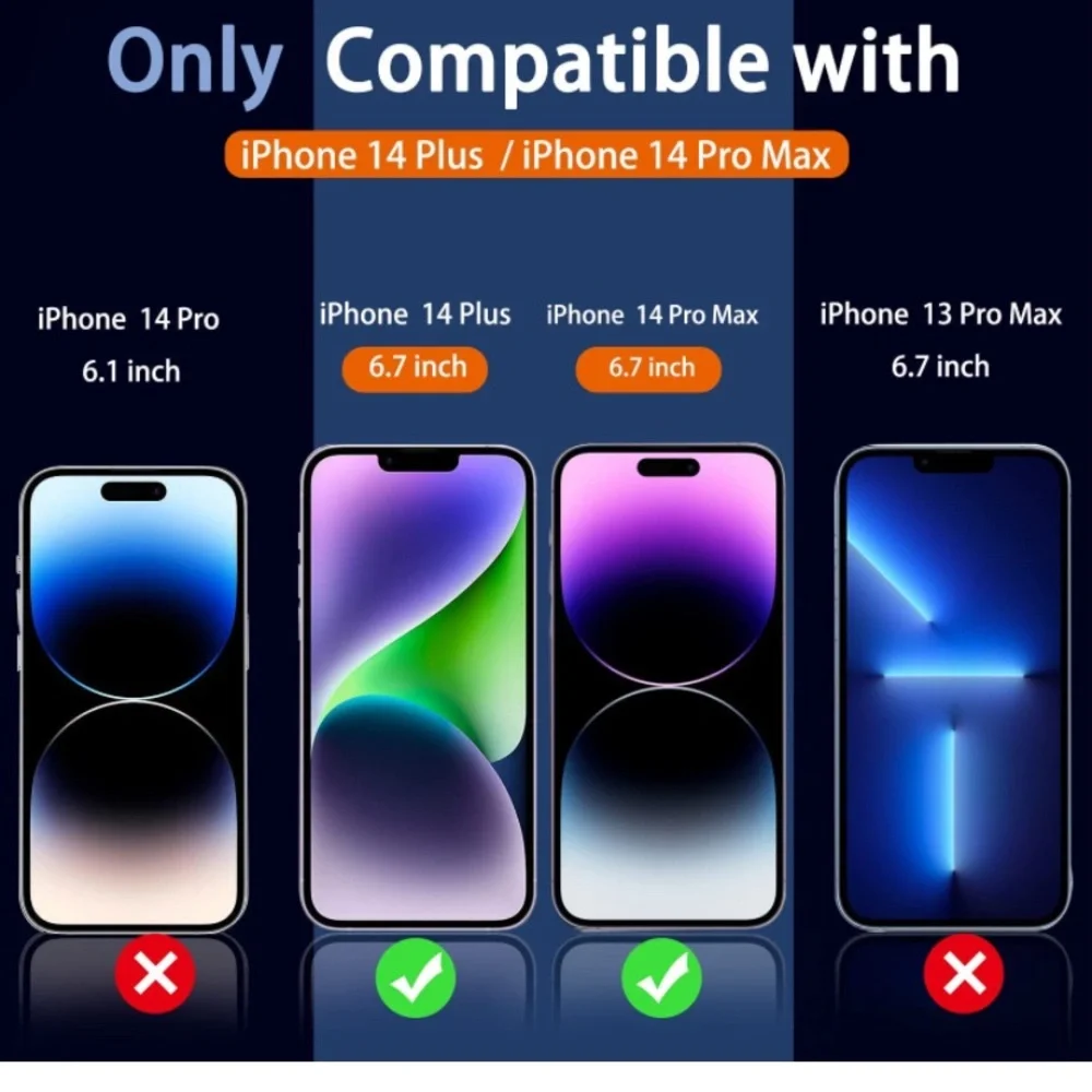 New Ferilinso Designed for iPhone 14 Plus iPhone 14 Pro Max Screen Protector
